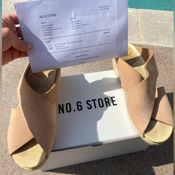 No. 6 Clogs in Pink Sand 41 - Picture 6 of 8